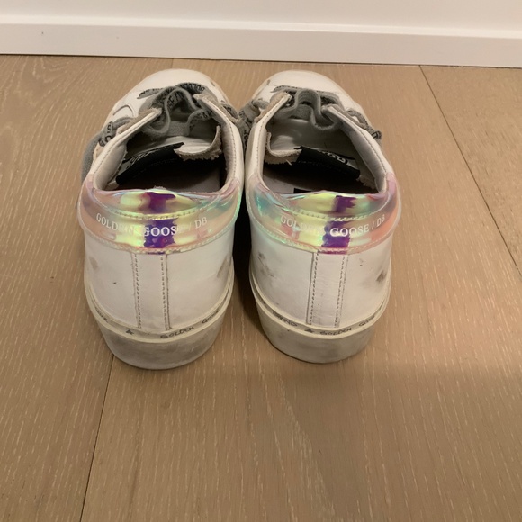 Golden Goose Size 37 Net-A-Porter Exclusive Iridescent Hi Star - Picture 3 of 8